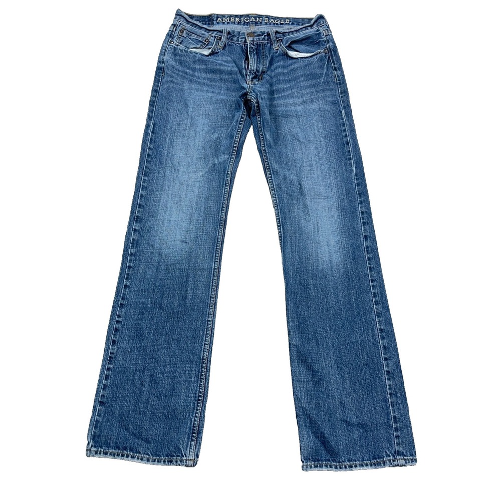 American Eagle Jeans Men 30x34 Original Straight Med Wash 100% Cotton VTG Y2K